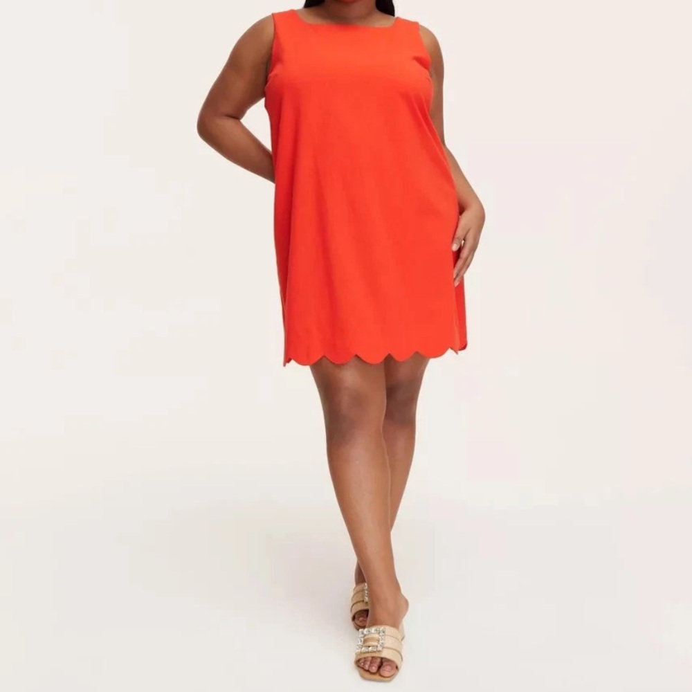 Kate Spade Scalloped Hem Sleeveless Shift Dress - NWT!
